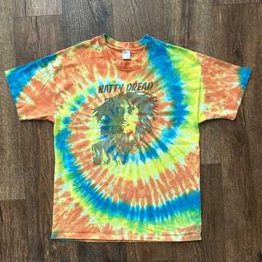 Vintage Bob Marley Tuff Gong Tie Dye Single Stitc… - image 1