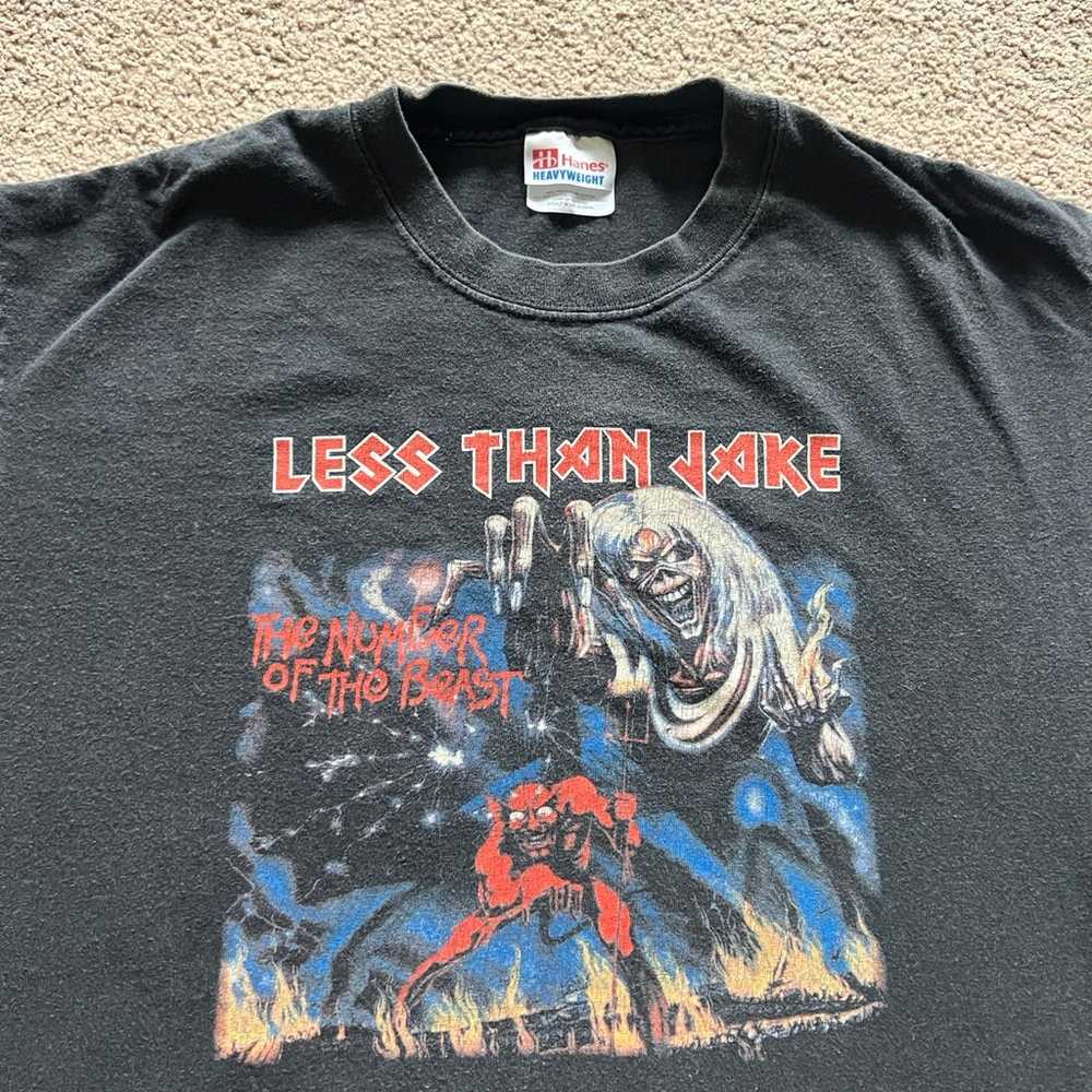 Vintage 90s Less Than Jake Iron Maiden Boot Ska P… - image 1