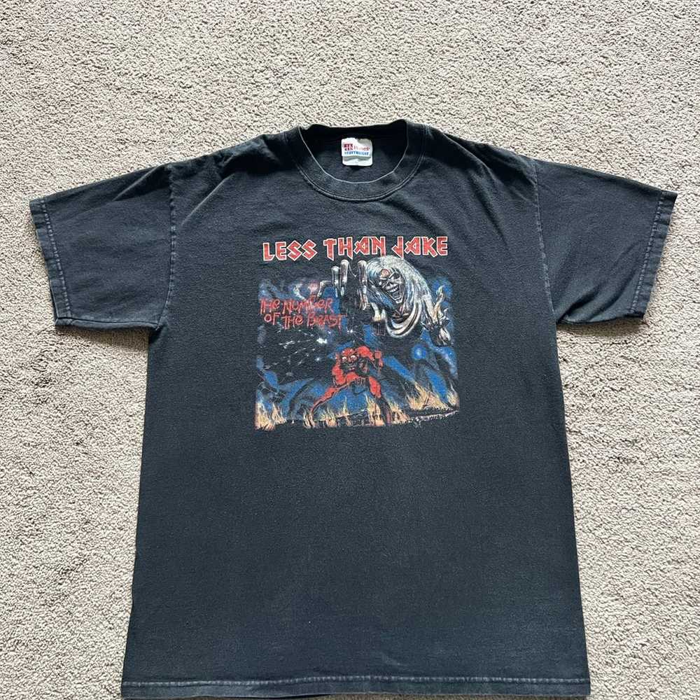 Vintage 90s Less Than Jake Iron Maiden Boot Ska P… - image 2