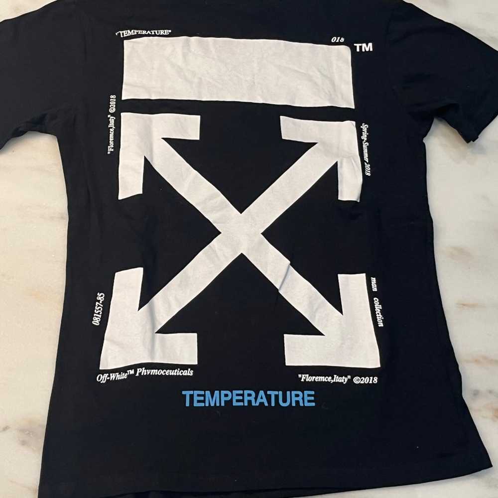 Off white Mona Lisa temperature tee - image 1