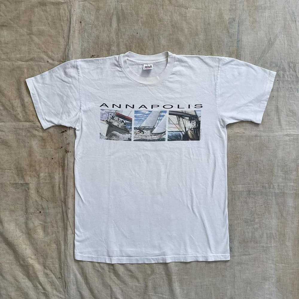 Vintage Vintage 90s Annapolis Sailing T-Shirt - image 1