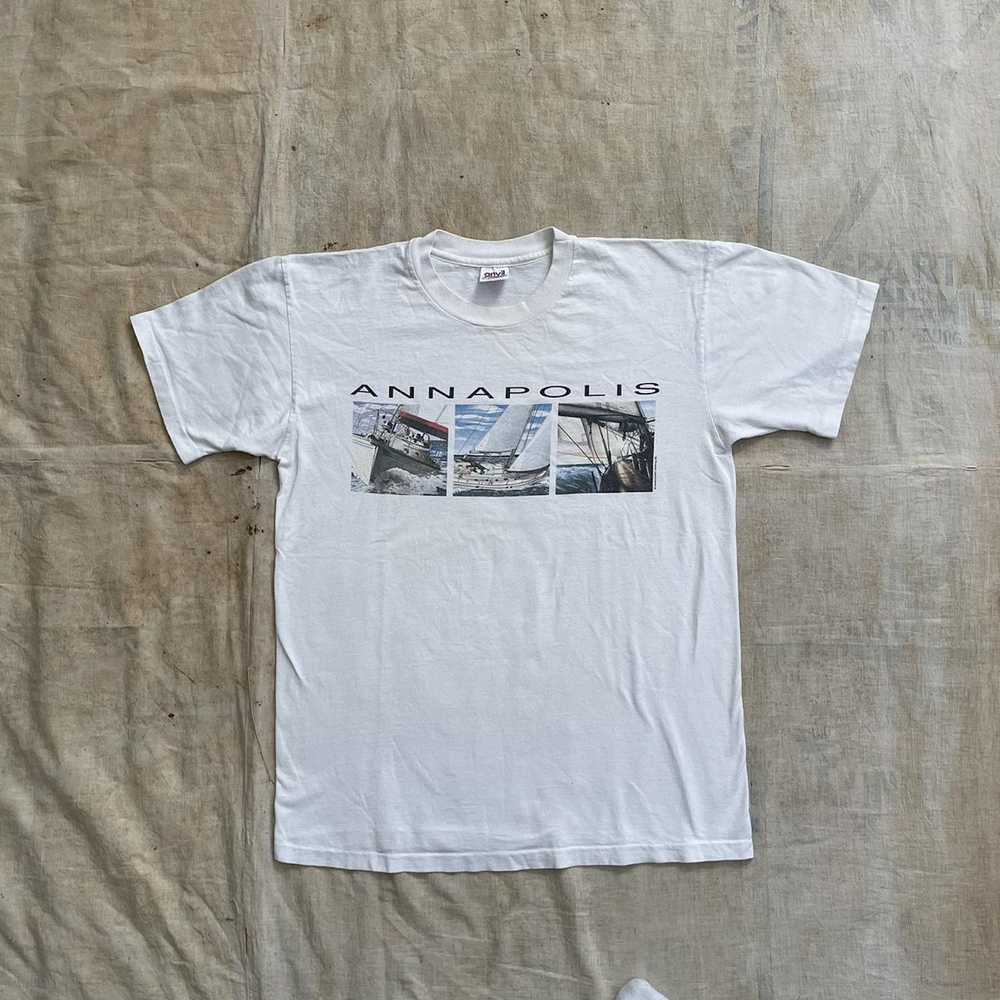 Vintage Vintage 90s Annapolis Sailing T-Shirt - image 2