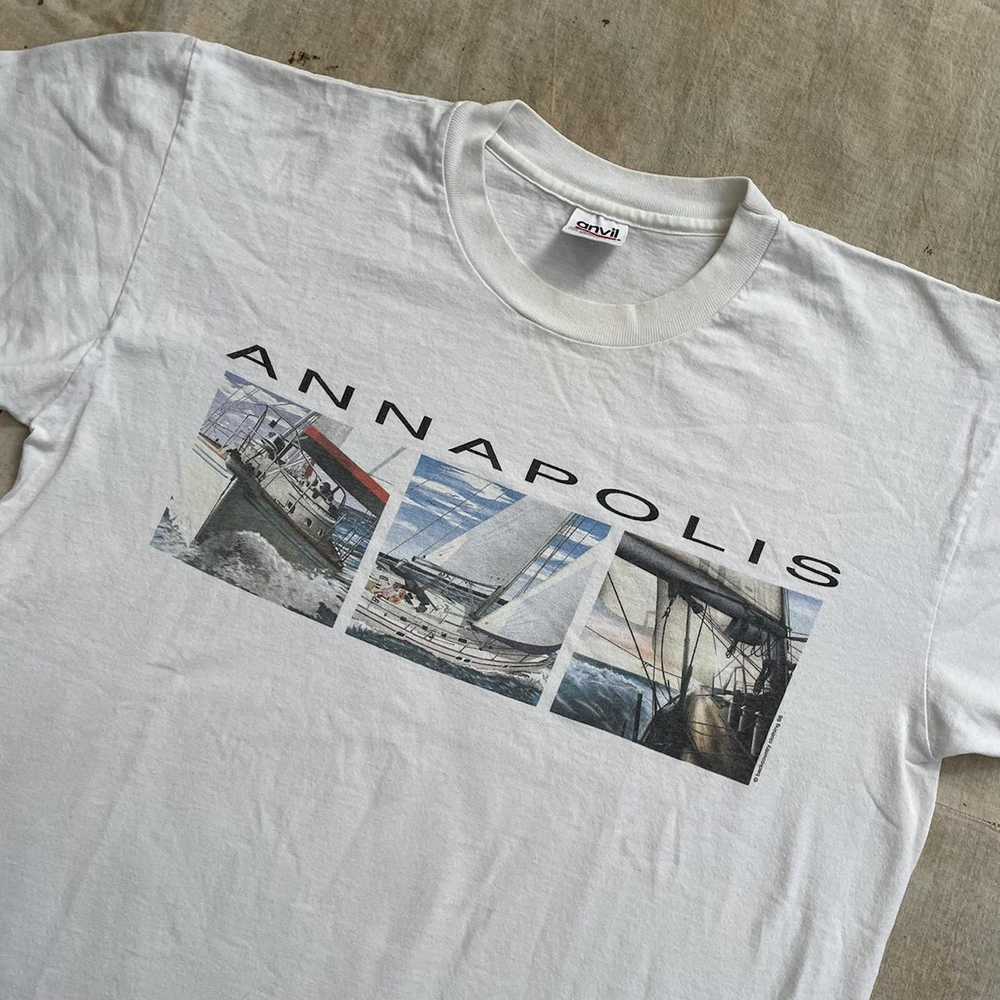 Vintage Vintage 90s Annapolis Sailing T-Shirt - image 3