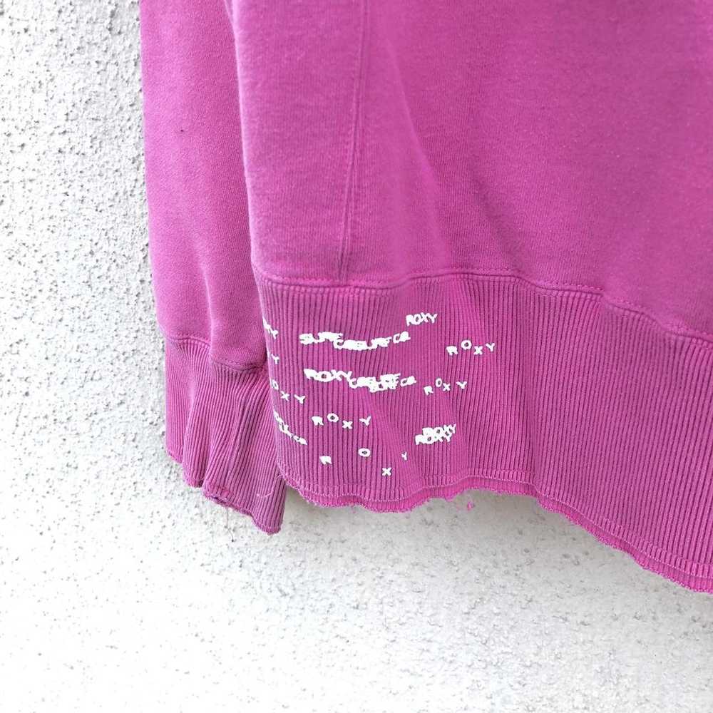 Vintage ROXY Vintage y2k Pink Black Hoodie Sweats… - image 4