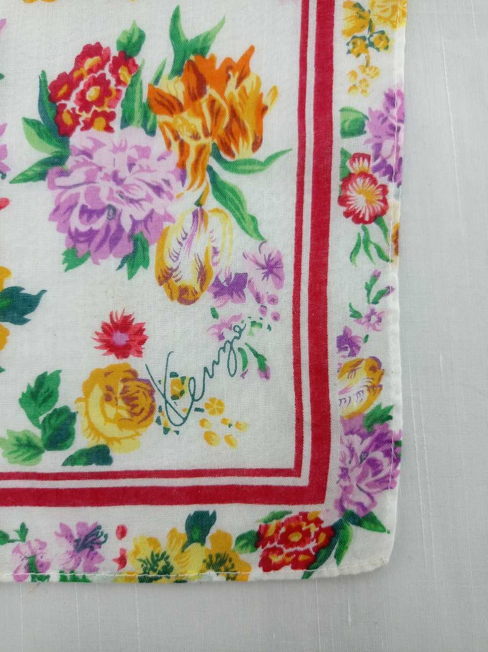 Kenzo Kenzo Floral Handkerchief / Neckwear / Band… - image 4