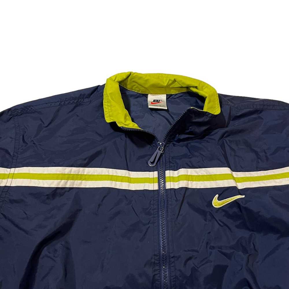 Made In Usa × Nike × Vintage 90s Nike Navy Blue/G… - image 2