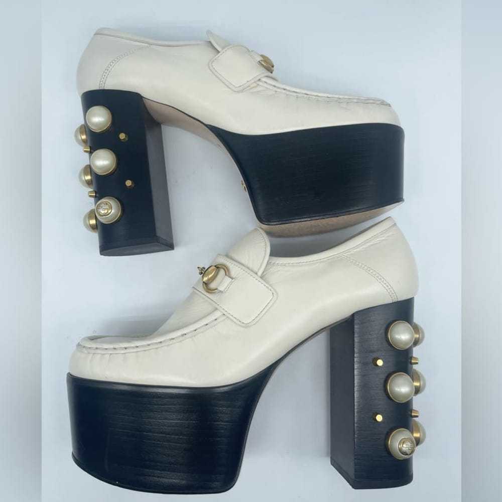 Gucci Malaga leather heels - image 4