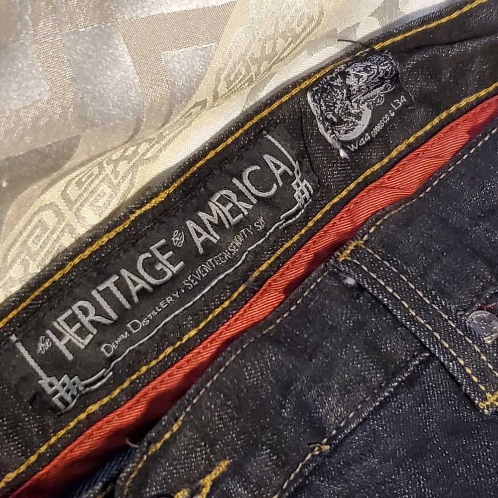 Vintage vtg Heritage America men's jeans 44x32 - image 2