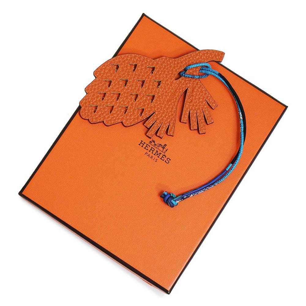 Hermès Petit H leather bag charm - image 2