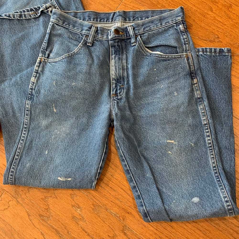 Vintage LOT of 2 High waist Rustler denim jeans -… - image 5