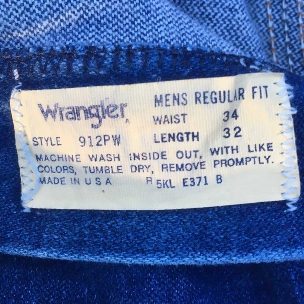Wrangler 912PW jeans size 34x32 - image 3