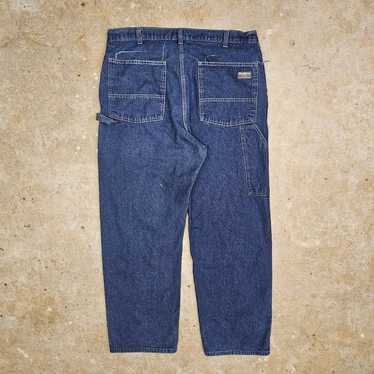 Vintage Y2K GAP flare jeans. Medium wash blue - Depop