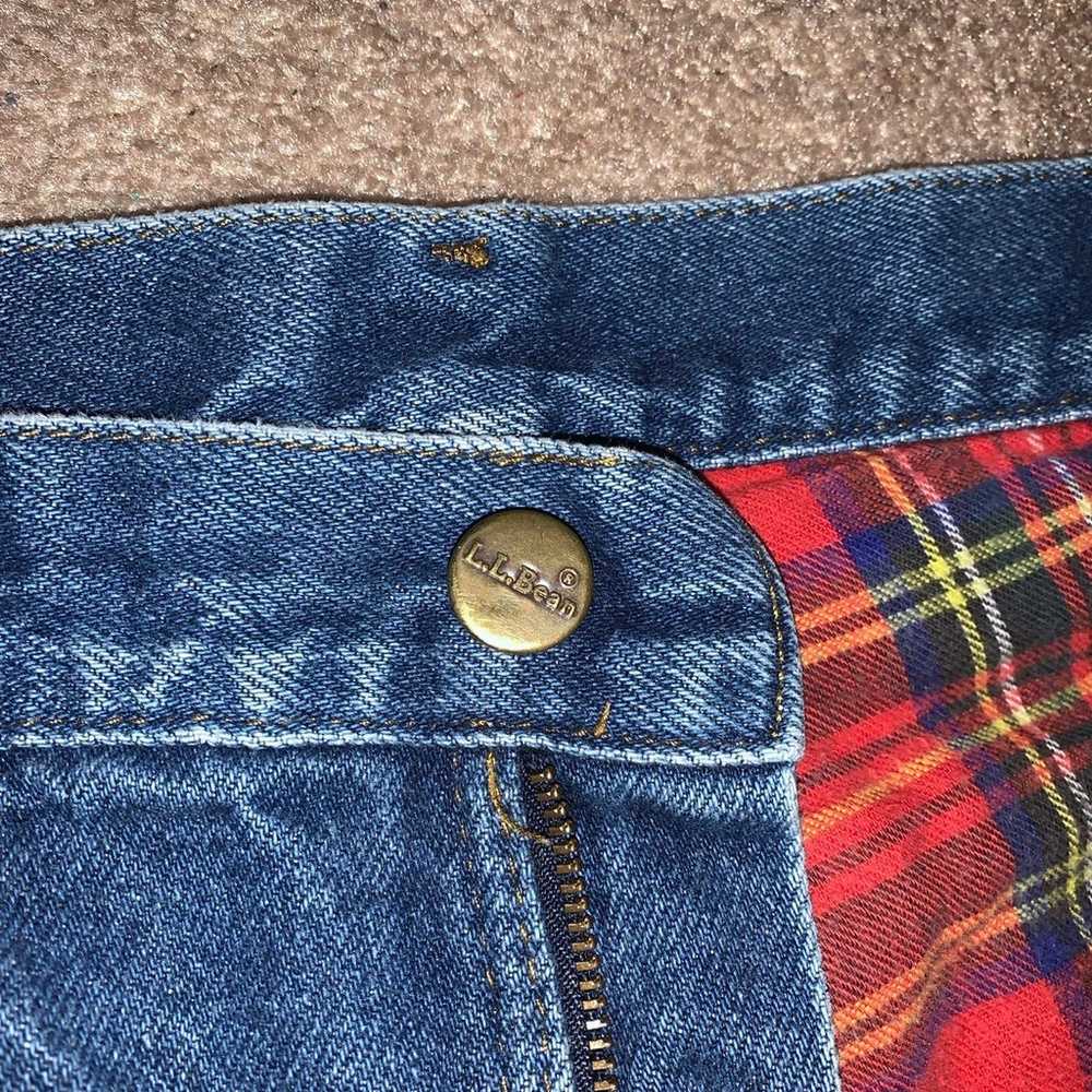 vintage L.L. Bean flannel lined jeans - image 4