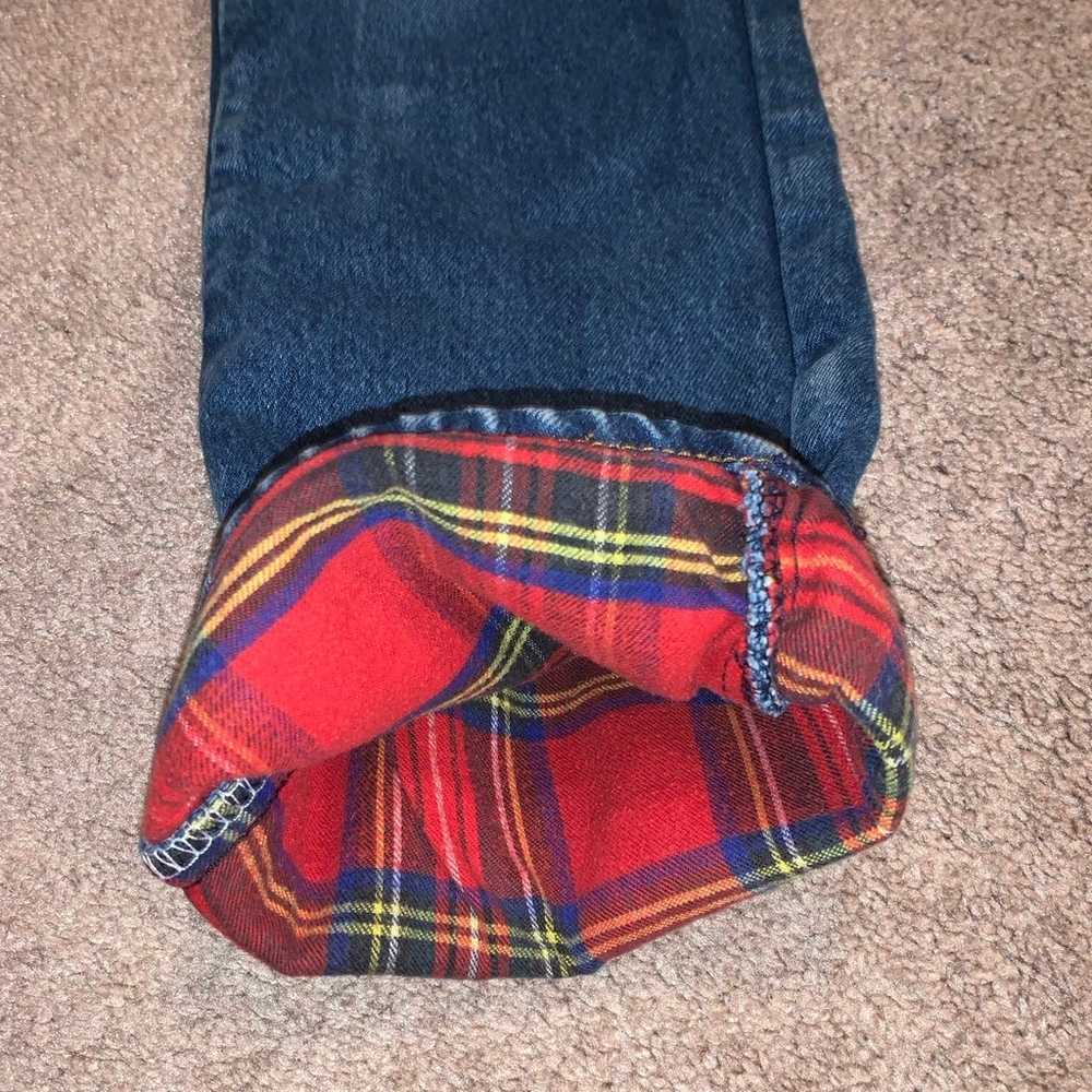 vintage L.L. Bean flannel lined jeans - image 5