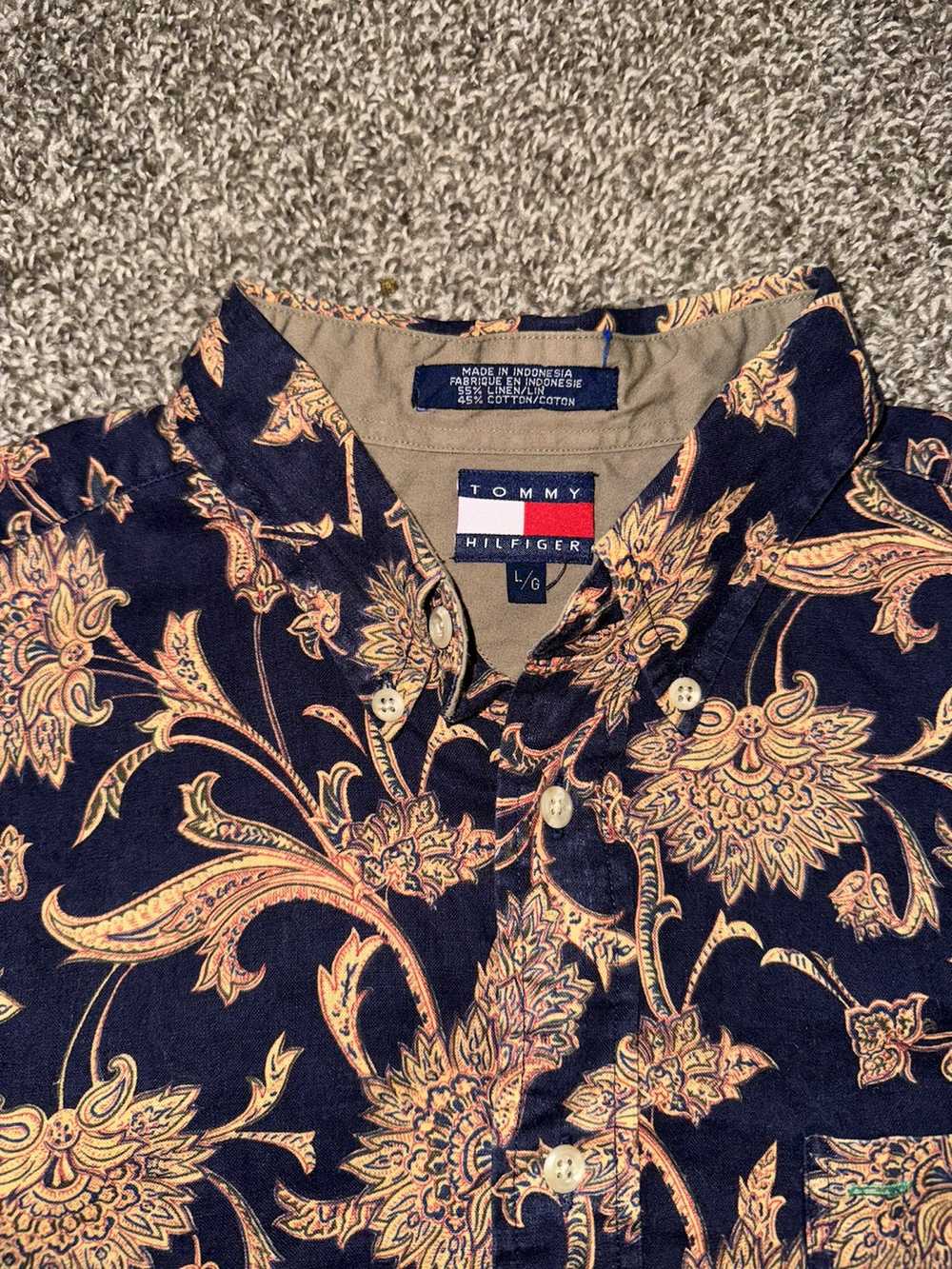 Tommy Hilfiger Vintage Tommy Hilfiger floral fanc… - image 2