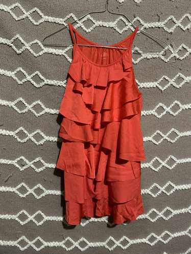 Loft Cute Frilly Red Tank Top