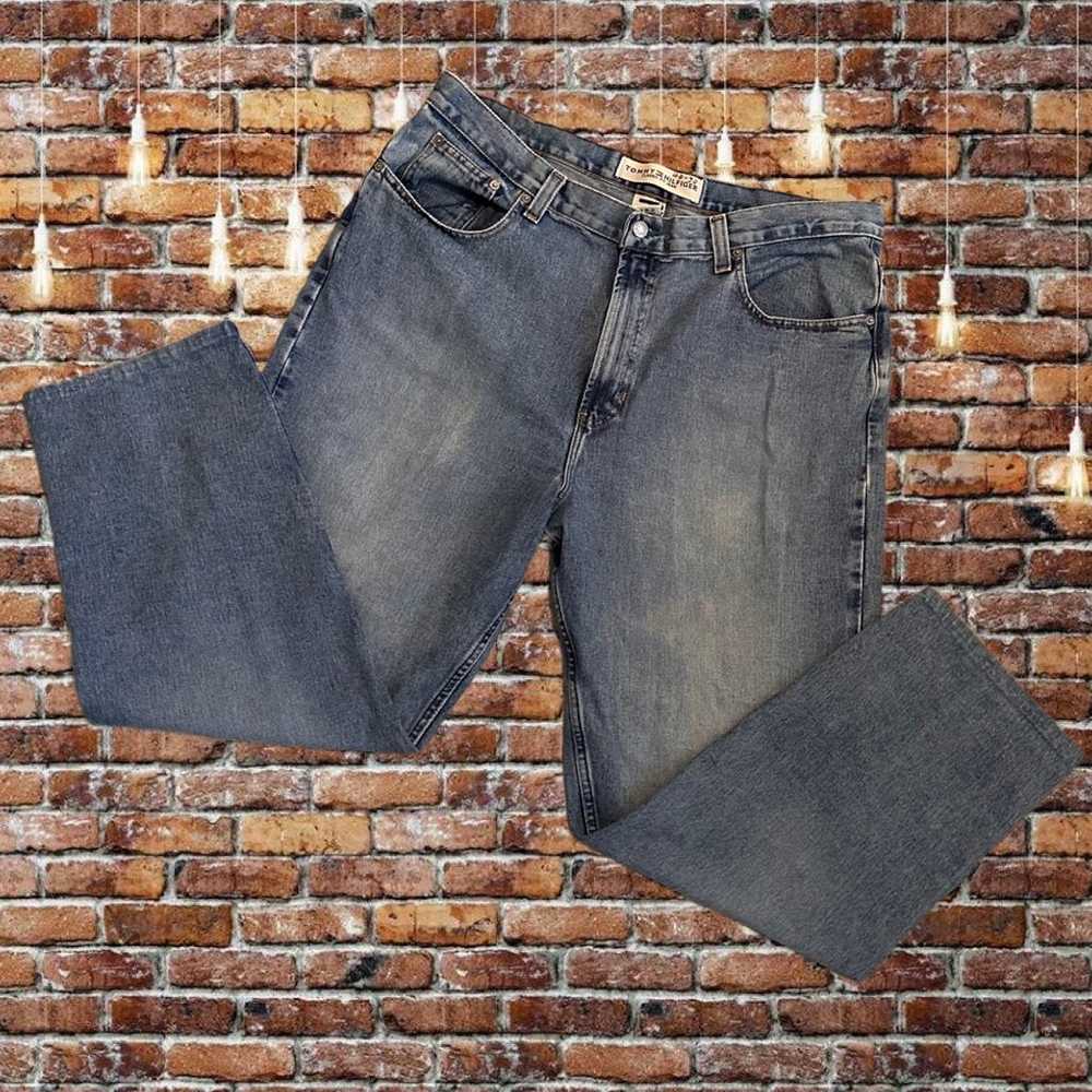 Tommy Hilfiger Vtg Jeans 90’s Men’s 42/32 Hemmed … - image 2