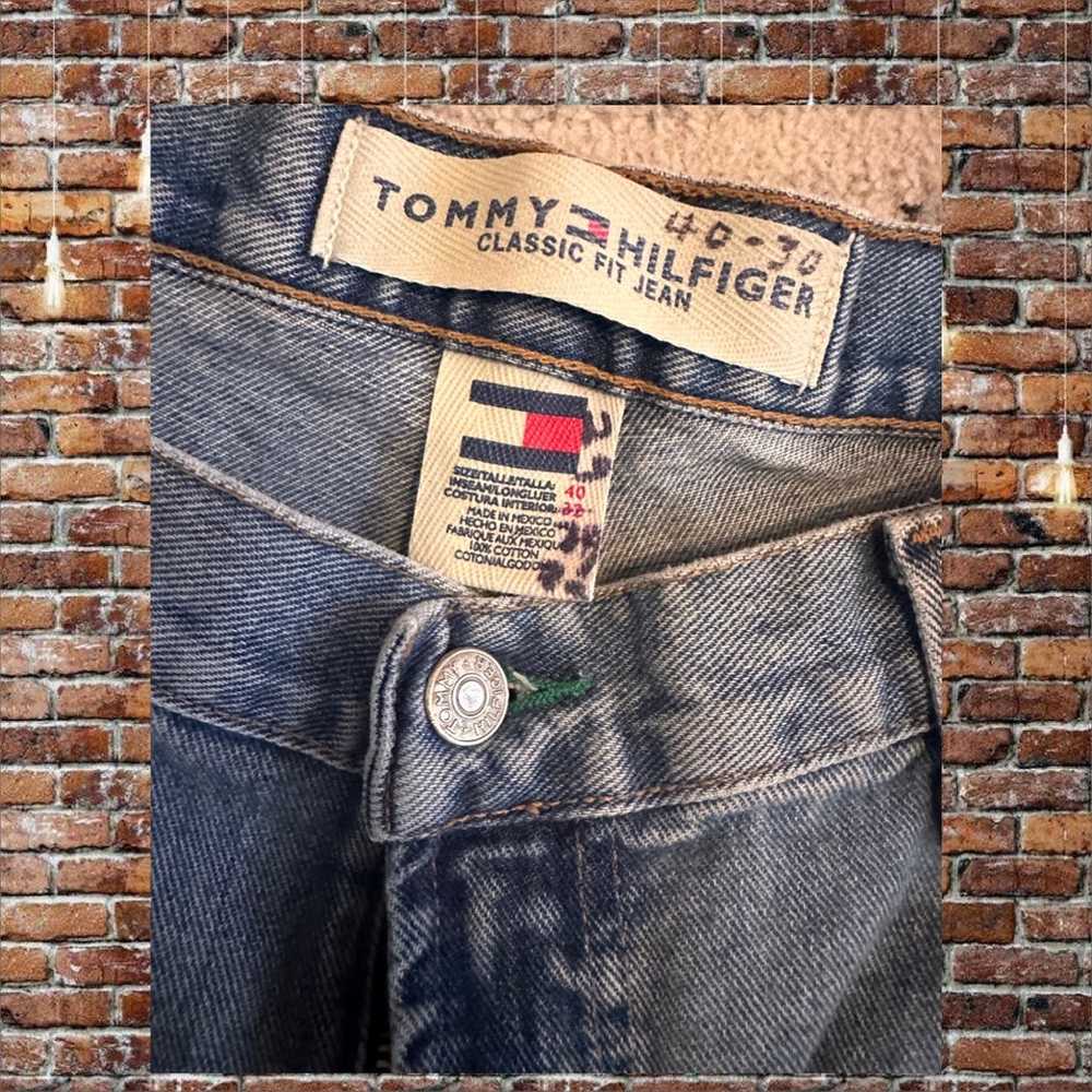 Tommy Hilfiger Vtg Jeans 90’s Men’s 42/32 Hemmed … - image 6