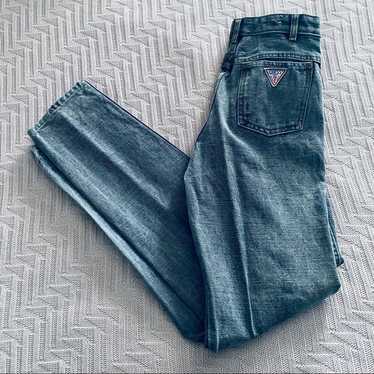 Vintage Guess acid wash high rise 80s jeans - image 1