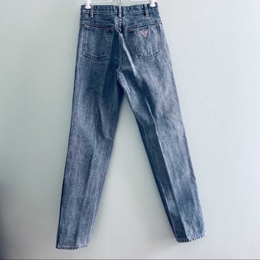 Vintage Guess acid wash high rise 80s jeans - image 3