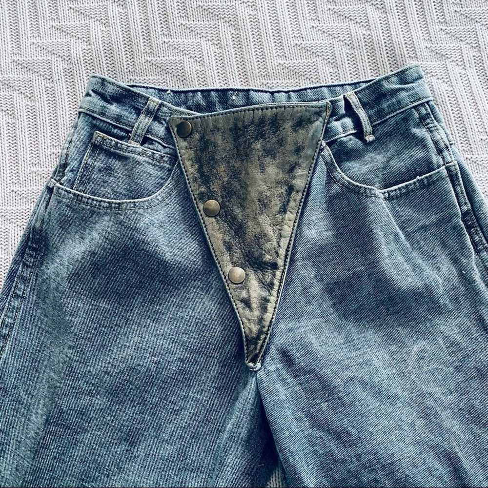 Vintage Guess acid wash high rise 80s jeans - image 4