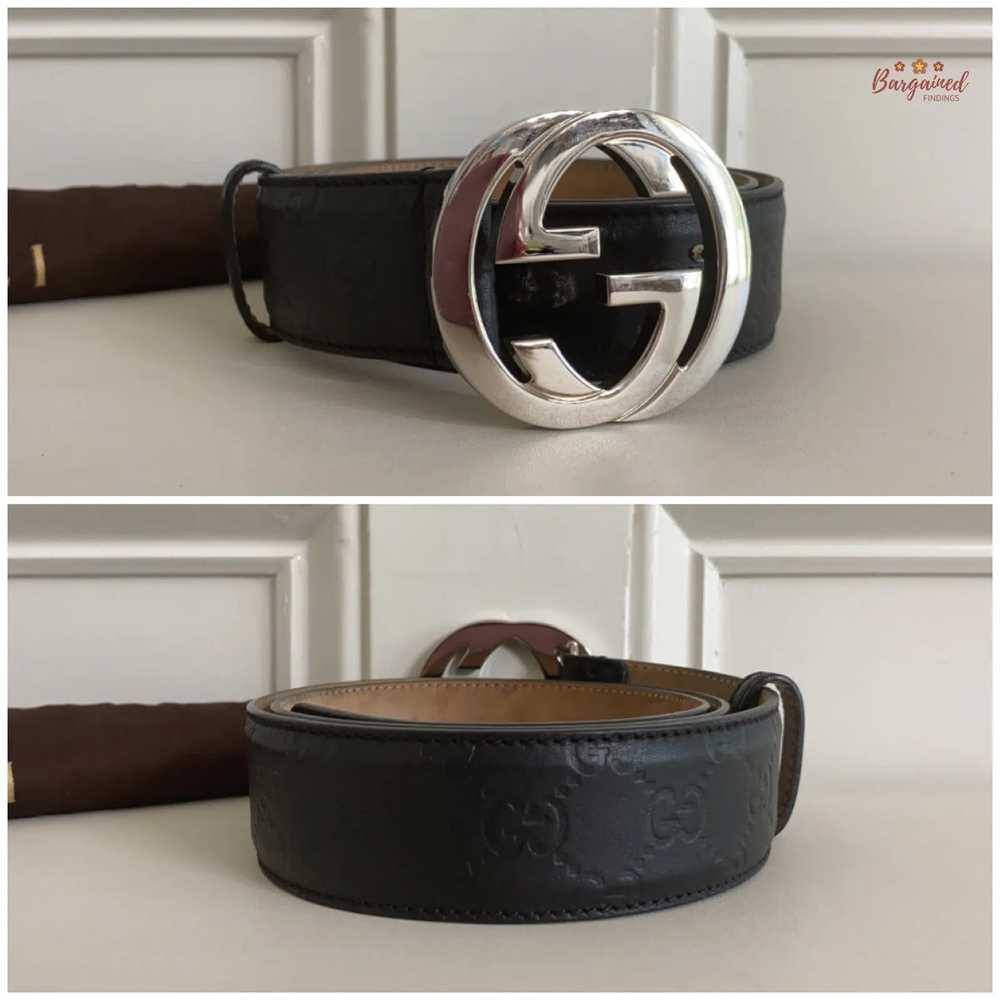 Gucci Gucci Black Guccissima Leather Silver Inter… - image 9