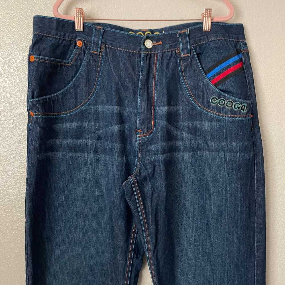 Coogi Vintage Jeans Mens Size 40 Blue Tiger Embro… - image 2
