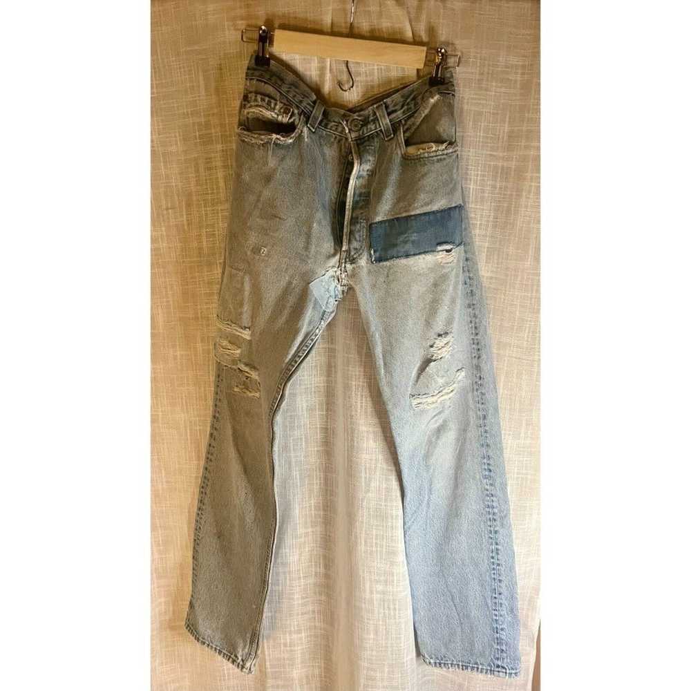 Vintage Levis 501xx Jeans Mens USA Blue Pants Fad… - image 1