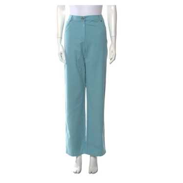 St. John Couture St. John SZ 12 wide leg blue pan… - image 1