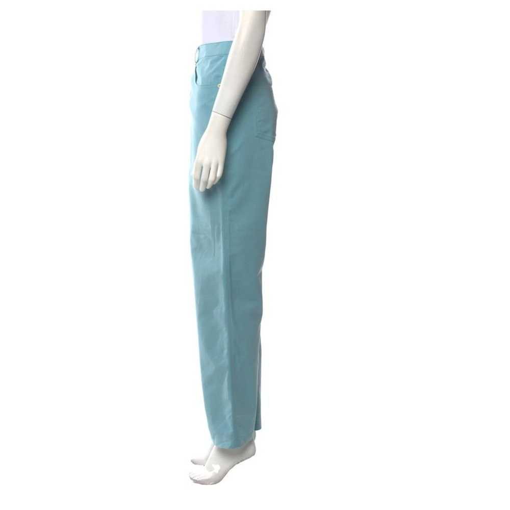 St. John Couture St. John SZ 12 wide leg blue pan… - image 2