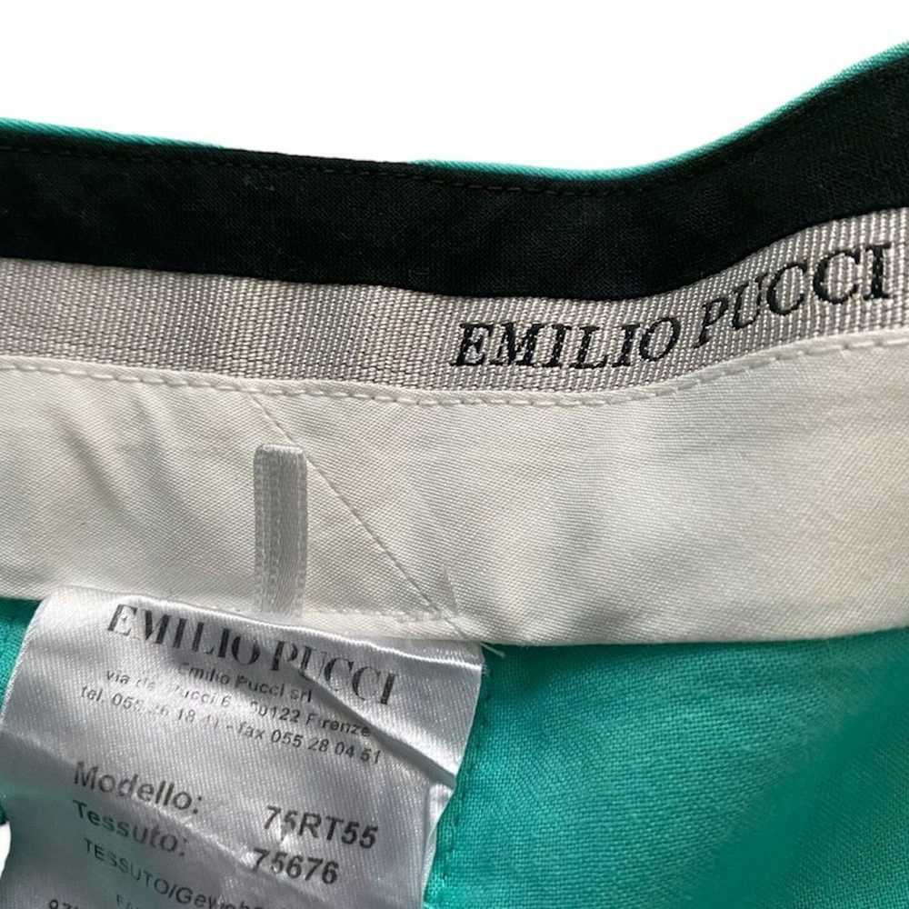 Emilio Pucci Emilio Pucci SZ 10 blue straight leg… - image 6