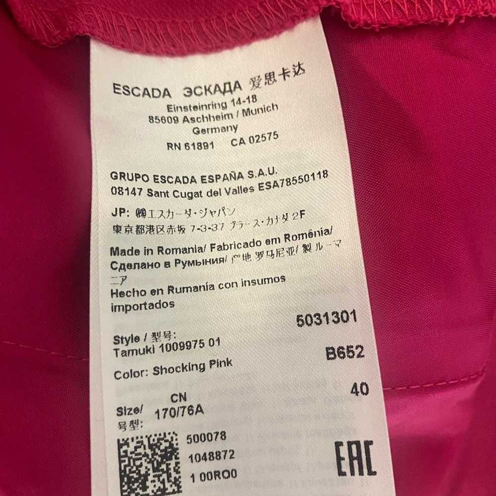 Escada Escada Sport Straight Leg Pink Pants SZ 40 - image 6