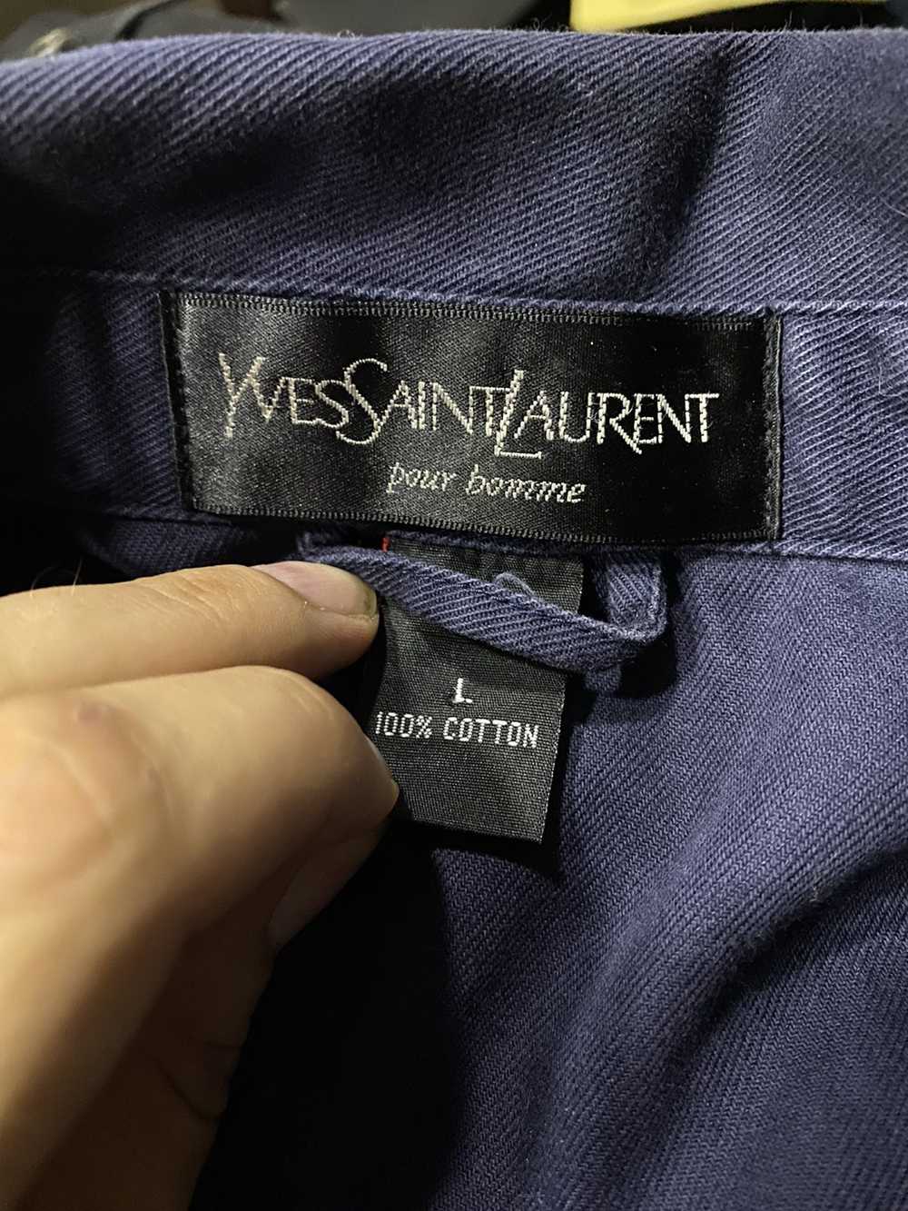 Vintage × Yves Saint Laurent 90s YSL Jacket Cotto… - image 4