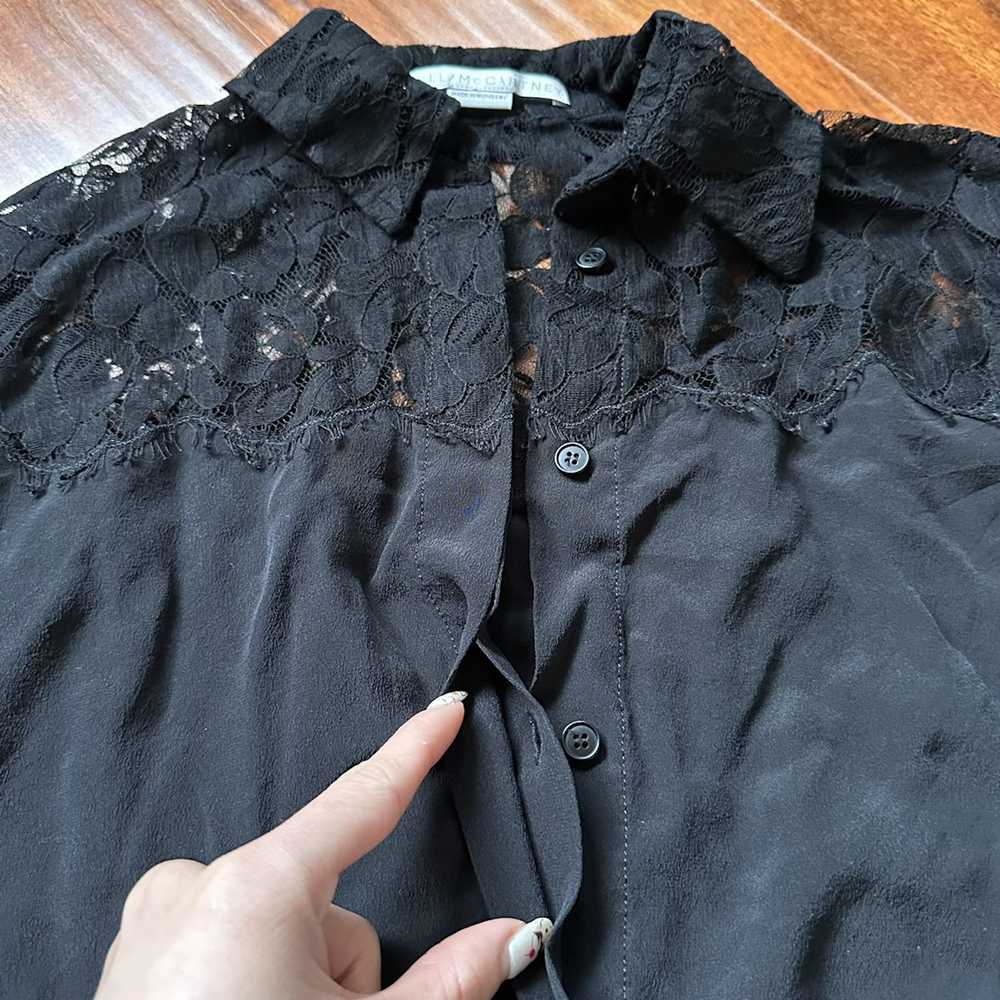 Stella McCartney stella mccartney black lace 100%… - image 3