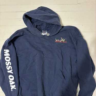  Mossy Oak Men's Adult Printed Hooded Sweatshirt, Car Blue,  Large : Clothing, Shoes & Jewelry
