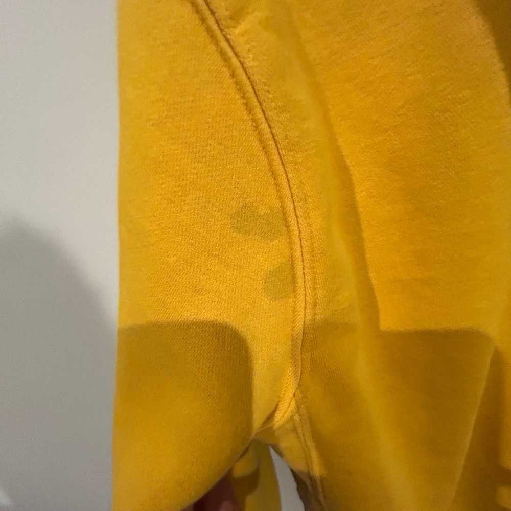 Vintage Nike Y2K Mustard Yellow Hoodie Mens Small - image 4