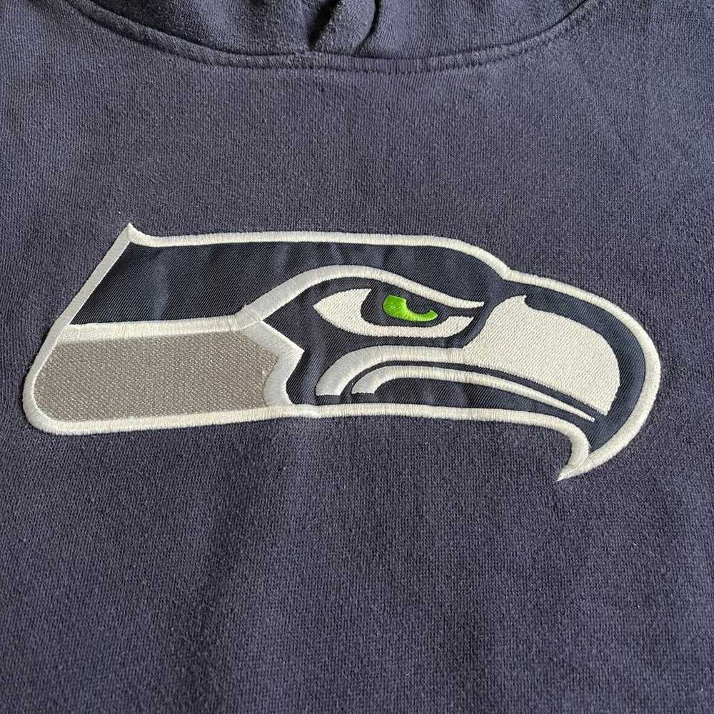 Vintage NFL Seattle Seahawks Stitched Logo Pullov… - image 2