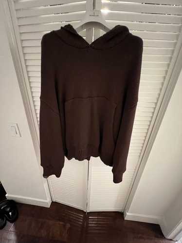 Rhude Rhude cashmere knit brown hoodie