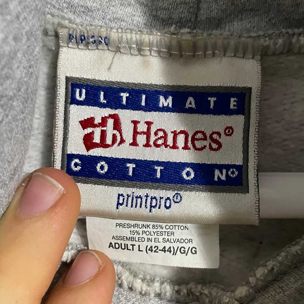 HANES Ultimate Printpro Hoodie Size Large Sweatsh… - image 2