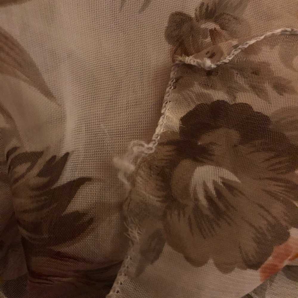 Vintage Vintage floral pattern lightweight scarf - image 4