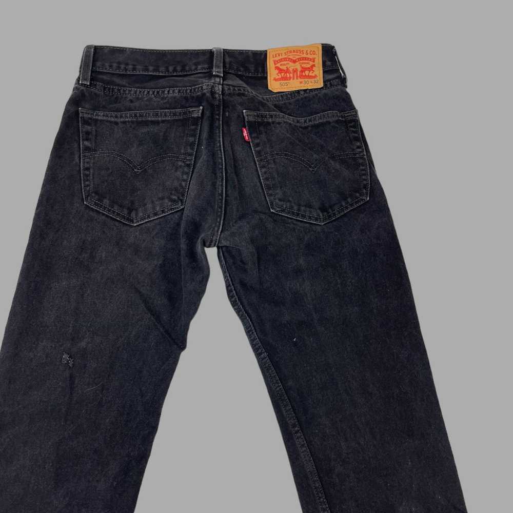 Levi's × Vintage Vintage Levi’s 505 black denim j… - image 2