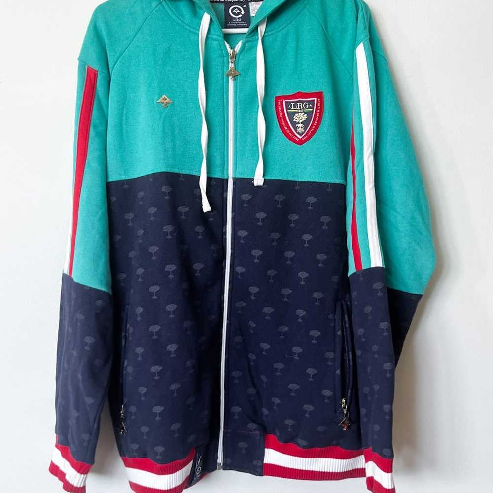 Lifted Research Group Vintage Varsity Zip Sweatsh… - image 1