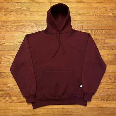 Vintage Russell Athletic Red Maroon Hoodie Size X… - image 1