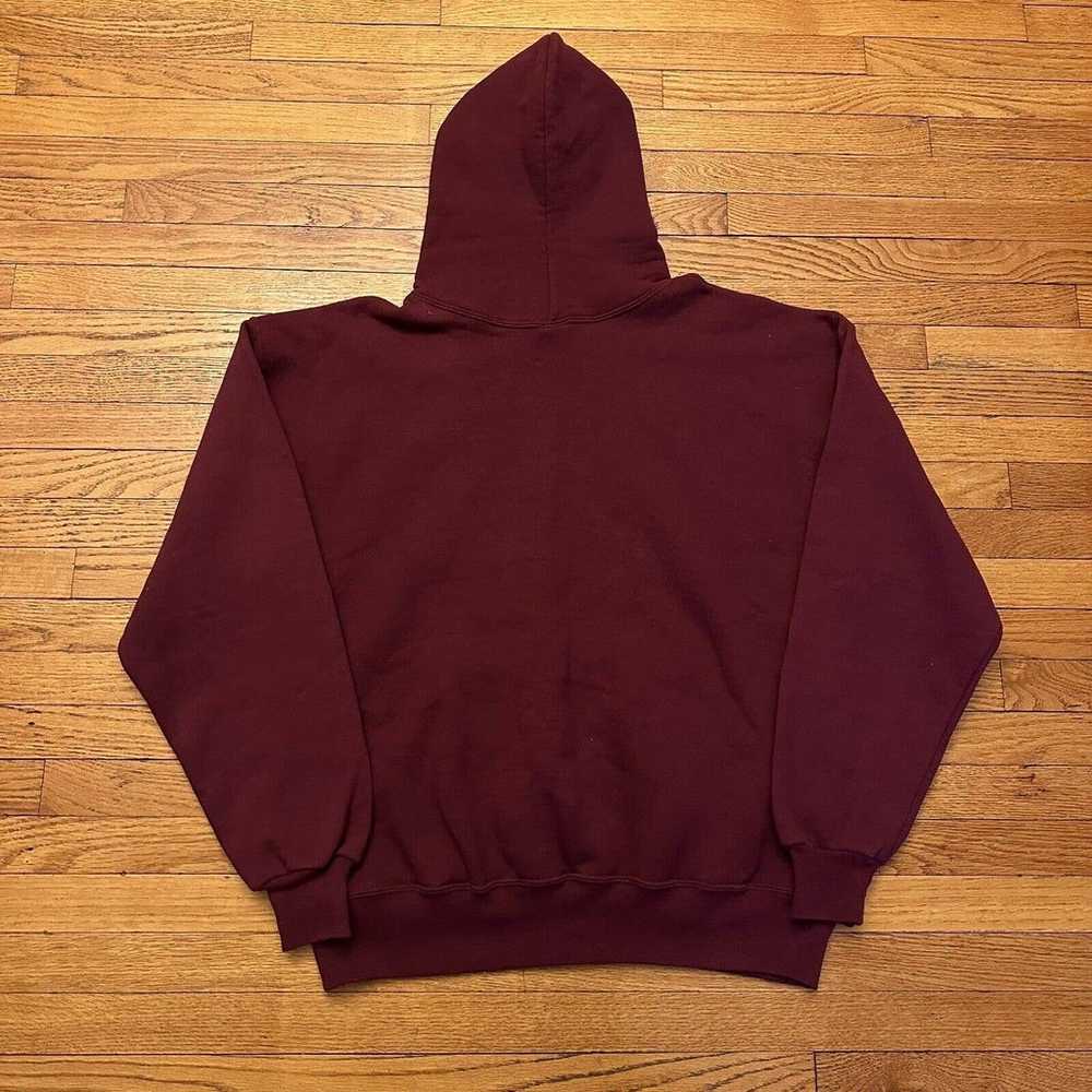 Vintage Russell Athletic Red Maroon Hoodie Size X… - image 2