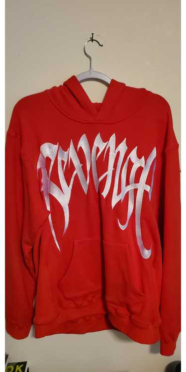 Revenge revenge Embroidered red/white hoodie