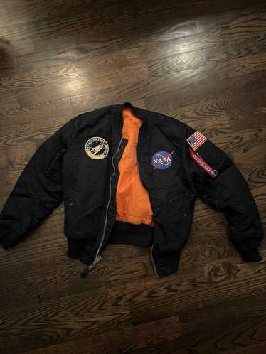 Orange nasa outlet bomber jacket