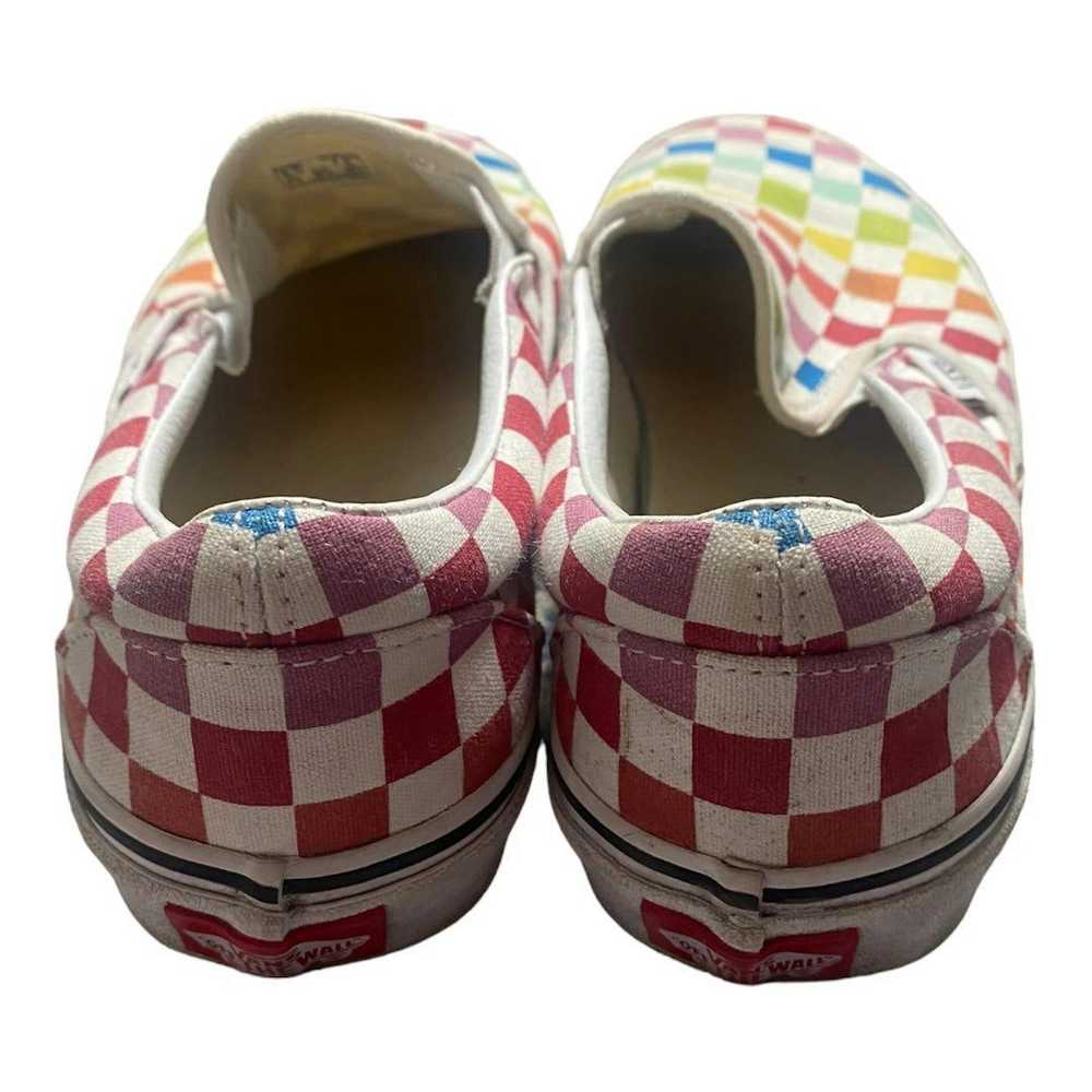 Vans Vans Rainbow checkered classic slip on shoes - image 2