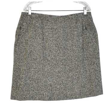 Akris AKRIS Gray Wool Tweed Slash Zip Pockets Str… - image 1