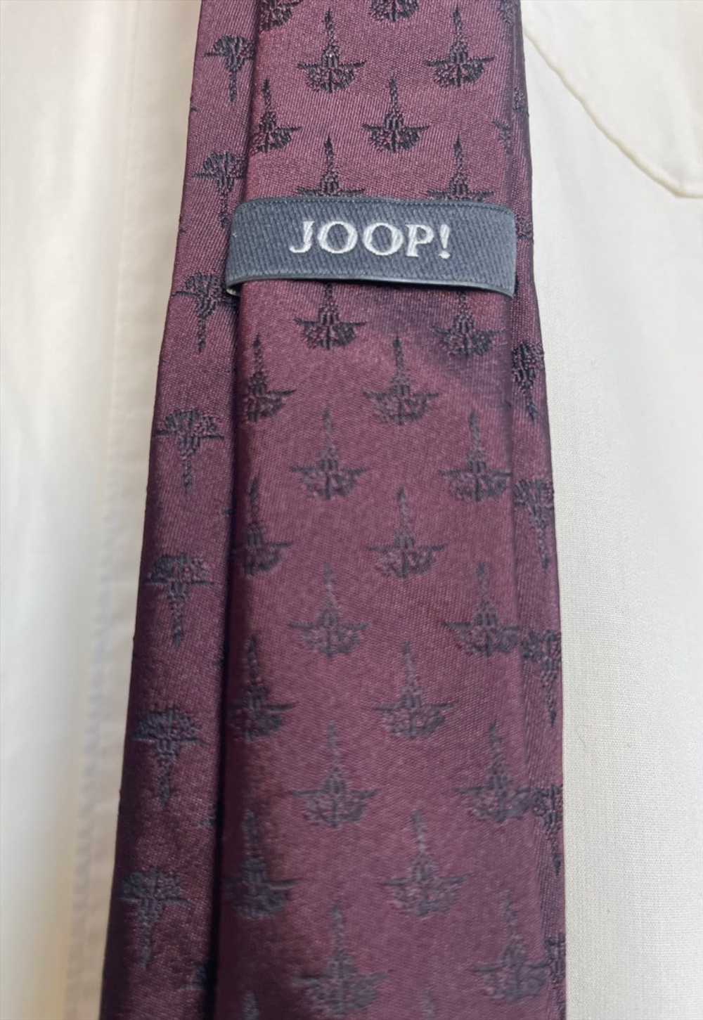 Vintage Burgundy Silk Joop Tie - image 4