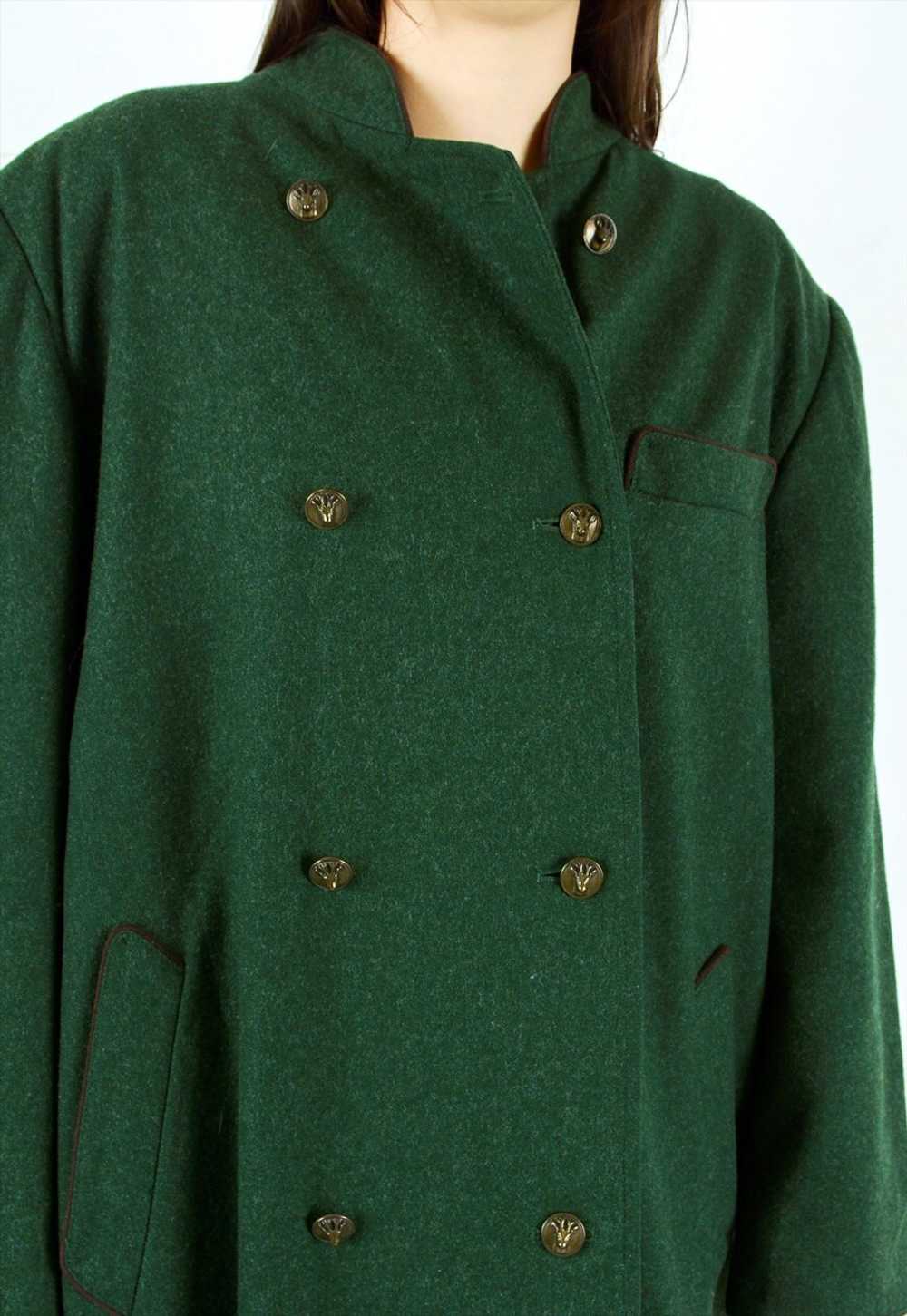 Bogner Wool Coat Button Up Jacket Long Overcoat G… - image 3